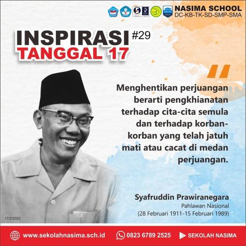Inspirasi Mr. Syafruddin Prawiranegara