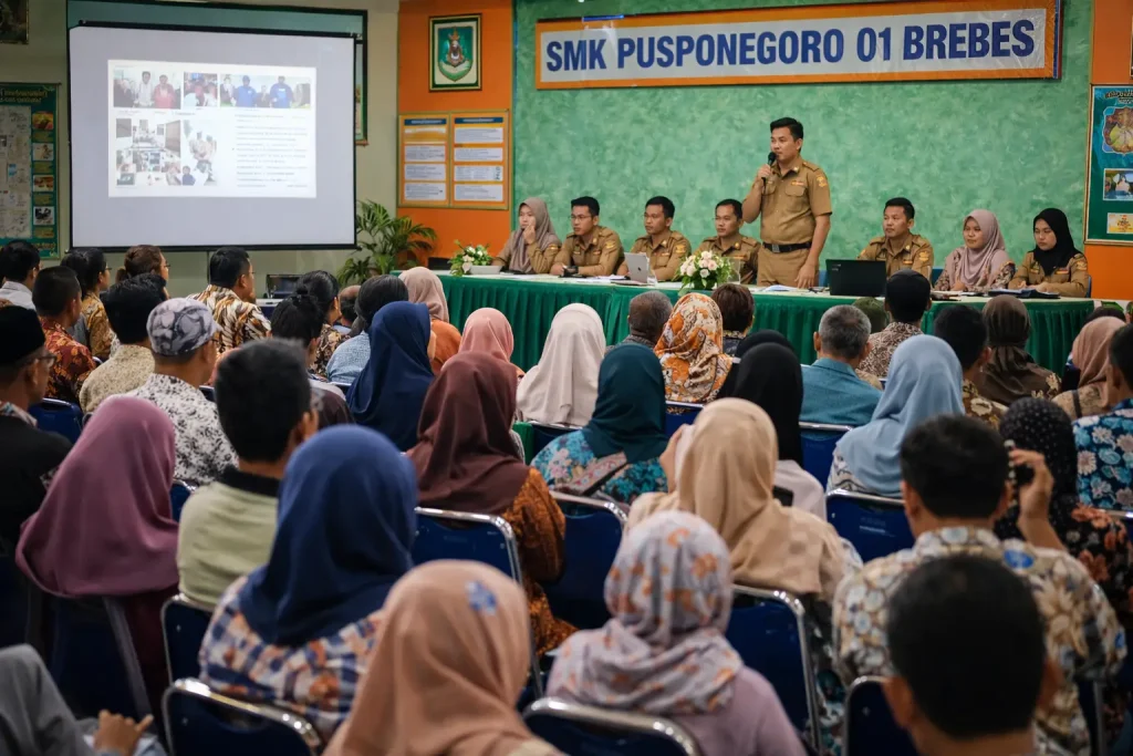 SMK Pusponegoro 01 Brebes Sosialisasikan Program Sekolah kepada Wali Murid