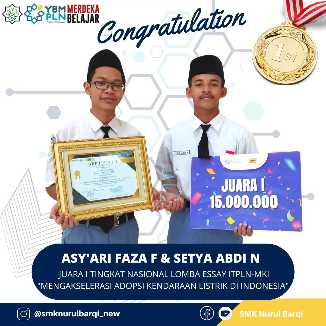 Juara I Tingkat Nasional Lomba Essay ITPLN-MKI