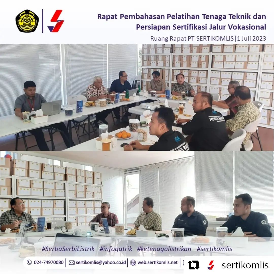 Pelatihan Tenaga Teknik Ketenegalistrikan dan Persiapan Sertifikasi Jalur Vokasional